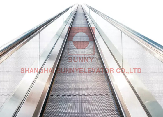 Alışveriş Merkezi 5.5kw için VVVF Sürücü Plastik Parça Hareketli Kaldırım Yürüyen Merdiven