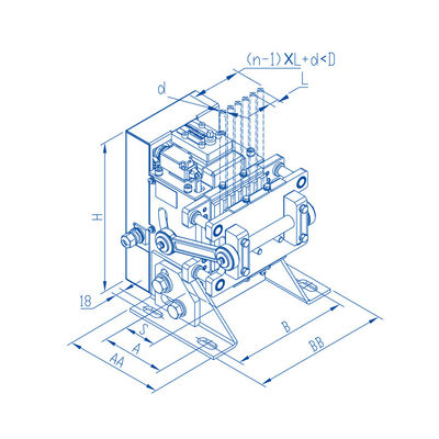 1000-2500kg Rated Load Cable Clamp Lift Spare Parts 0.25-2.5m/S Speed