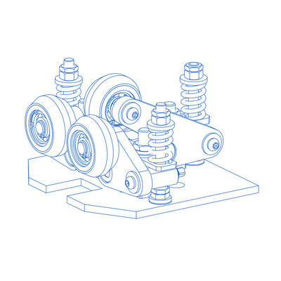 PU Malzemesi Elastik Makaralı Kılavuz Ayakkabıları Asansör Onarım Parçaları