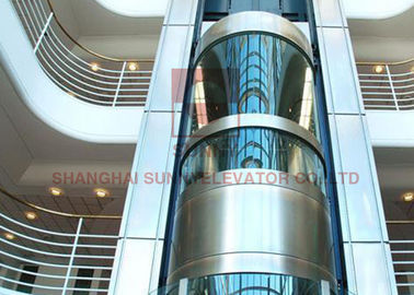 Alışveriş Merkezi İçin 1000kg VVVF Sürücü Gezisi Panoramik Asansör Asansörü
