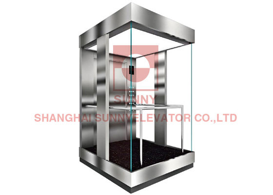 ISO9001 SS304 Ev Kullanımı İçin 2 Kişilik Yuvarlak Kapsül Asansör Asansörü