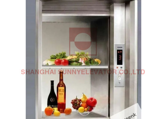 Hidrolik Mutfak Gıda Asansör Aynası Dağlama Dumbwaiter Asansör 200kg Yük