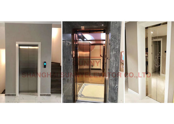 400kg SUS304 Hydraulic Luxury Modern Pitless Residential Home Elevators