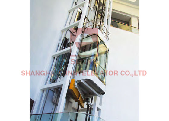 Yavaşlama Cihazlı 1600kg Gezi Panoramik Asansör