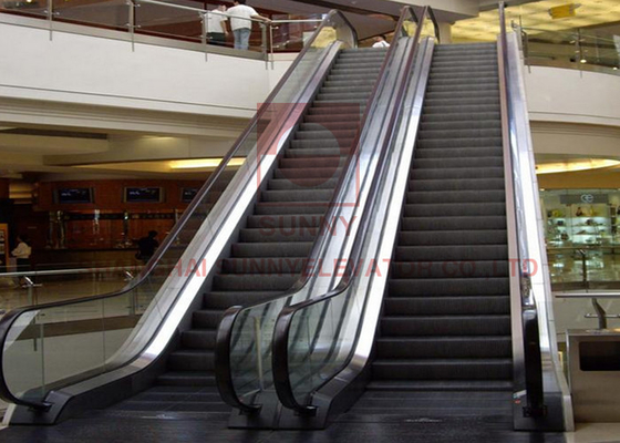 VVVF 800mm Alışveriş Merkezi Konut Yürüyen Merdiven Merdivenleri Temperli Cam