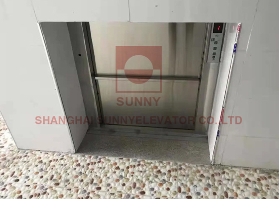 100-500kg Yer tasarrufu Restoran Gıda Dumbwaiter Asansör Paslanmaz Çelik