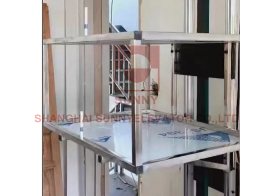 Restoran Mutfak Mini Gıda Asansörü 100kg Dumbwaiter Asansör Asansör Modern 304 Paslanmaz Çelik