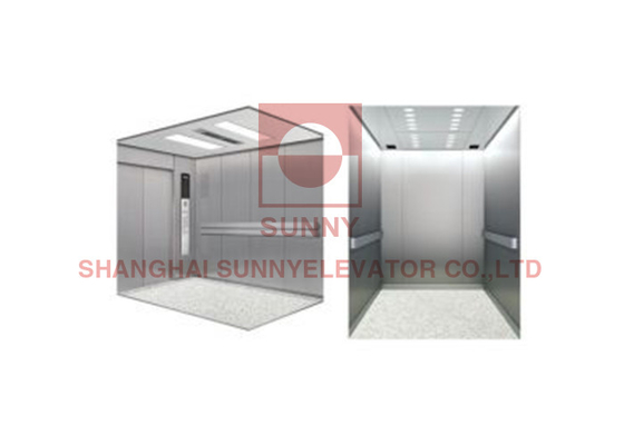 Hastaneler için yüksek performanslı tıbbi asansör yükleme kapasitesi 630-1600kg