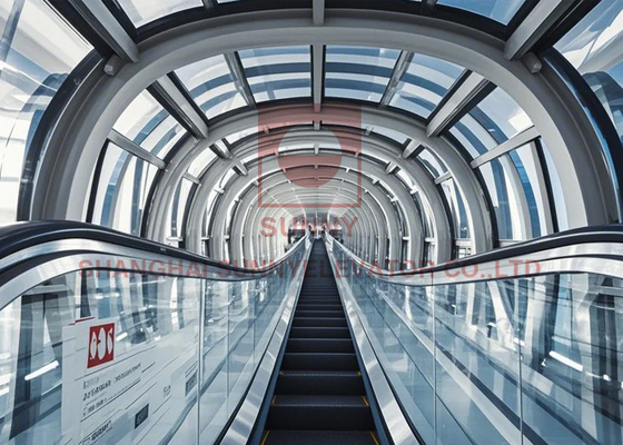 Alışveriş merkezleri için Handrail 600/ 800/ 1000mm Step Width Escalator seçin