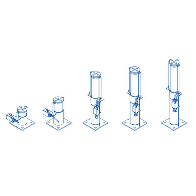 Erişim Asansör Parçaları Rütbeli Hız ≤1.75m/S ile Asansör Yağı tamponu