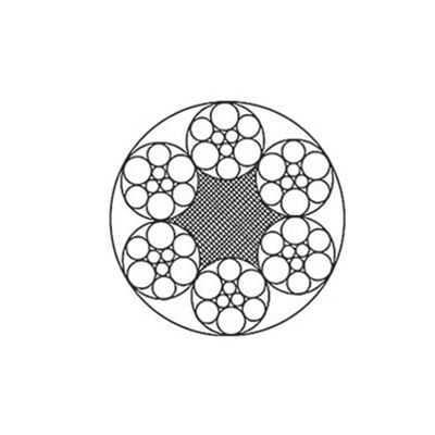 Steel Wire Rope 6x7/6x9W, Galvanized Or Ungalvanized, FC/IWS Core, 1.8-36mm, 1570-1870 MPa tedarikçi