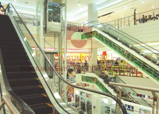 4500p Konut Metro Korkuluk 600mm Otomatik Yürüyen Merdiven Kapalı Dış Mekan