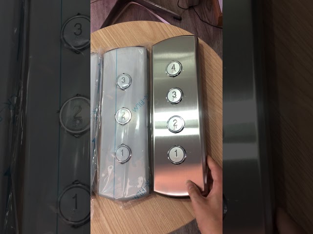 Asansör yedek parçaları için sertleştirilmiş cam nokta matris ekranı ile asansör duvara monte LOP